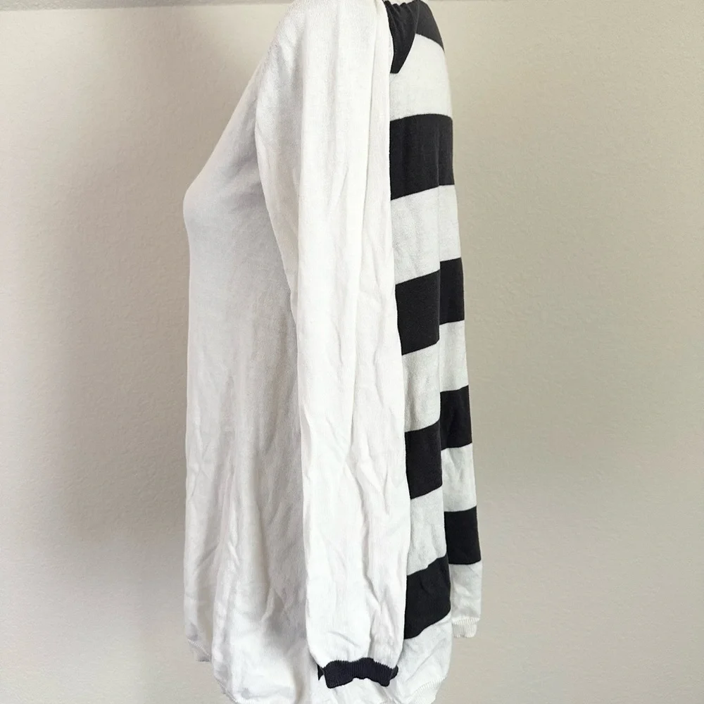 Lisa Todd Long Sleeve V Neck Sweater Size Small Cotton Silk Blend - Picture 2 of 7